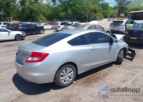 2012 Honda Civic Lx z USA, uszkodzony, nr VIN 2HGFG3B59CH503625